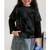 ブラック | 【aimoha KIDS】キッズプリントロングスリーブ | aimoha kids
