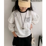 【aimoha KIDS】キッズロゴプリントレイヤードトップス | aimoha kids | 詳細画像12