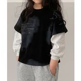 【aimoha KIDS】キッズレイヤードロゴトップス | aimoha kids | 詳細画像5