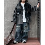 【aimoha KIDS】キッズストライプデニムシャツ | aimoha kids | 詳細画像11