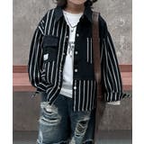 【aimoha KIDS】キッズストライプデニムシャツ | aimoha kids | 詳細画像4