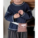 【aimoha-KIDS-】配色ステッチロングスリーブTシャツ | aimoha  | 詳細画像16 