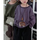 【aimoha-KIDS-】配色ステッチロングスリーブTシャツ | aimoha  | 詳細画像27 