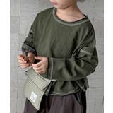【aimoha-KIDS-】配色ステッチロングスリーブTシャツ | aimoha  | 詳細画像32 