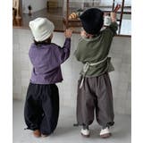 【aimoha-KIDS-】配色ステッチロングスリーブTシャツ | aimoha  | 詳細画像33 