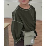 【aimoha-KIDS-】配色ステッチロングスリーブTシャツ | aimoha  | 詳細画像5 