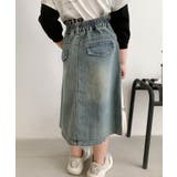 【Aimoha KIDS】フロントファスナースリットキッズデニムスカート | aimoha kids | 詳細画像5 