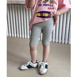 グレー | 【aimoha-KIDS-】5分丈スパッツ ハーフレギンス | aimoha kids