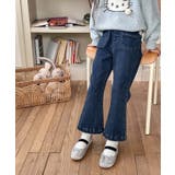 【aimoha-KIDS-】フレアデニムパンツ | aimoha kids | 詳細画像2