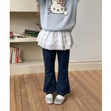 【aimoha-KIDS-】フレアデニムパンツ | aimoha kids | 詳細画像6