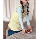 イエロー | 【aimoha-KIDS-】カラーニットワンピース【AW】 | aimoha kids