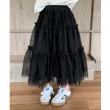 【aimoha-KIDS-】チュールティアードスカート | aimoha kids | 詳細画像2