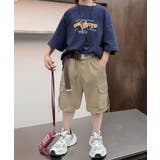 【aimoha KIDS】キッズショートカーゴパンツ | aimoha kids | 詳細画像1