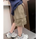 ベージュ | 【aimoha KIDS】キッズショートカーゴパンツ | aimoha kids