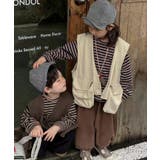 【aimoha-KIDS-】ボーダートップス | aimoha kids | 詳細画像12