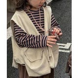 ベージュ | 【aimoha-KIDS-】ボーダートップス | aimoha kids