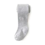 ライトグレー | 【aimoha-KIDS-】リボン刺繍タイツ | aimoha kids