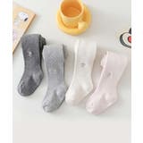 【aimoha-KIDS-】リボン刺繍タイツ | aimoha kids | 詳細画像1 