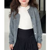 【aimoha-KIDS-】ビジューニットカーディガン | aimoha kids | 詳細画像3