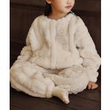 オフホワイト | 【aimoha-KIDS-】モコモコ ボアルームウェアセット【AW】 | aimoha kids