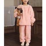 ピンク | 【aimoha-KIDS-】モコモコ ボアルームウェアセット【AW】 | aimoha kids