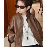 【aimoha-KIDS-】PUレザージャケット | aimoha kids | 詳細画像8