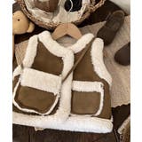 【aimoha-KIDS-】ムートンノースリブジャケット バッグ付き【AW】 | aimoha kids | 詳細画像11