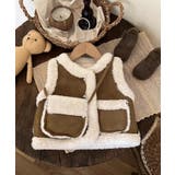 【aimoha-KIDS-】ムートンノースリブジャケット バッグ付き【AW】 | aimoha kids | 詳細画像12