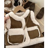 【aimoha-KIDS-】ムートンノースリブジャケット バッグ付き【AW】 | aimoha kids | 詳細画像13