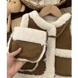 【aimoha-KIDS-】ムートンノースリブジャケット バッグ付き【AW】 | aimoha kids | 詳細画像14