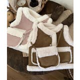 【aimoha-KIDS-】ムートンノースリブジャケット バッグ付き【AW】 | aimoha kids | 詳細画像15
