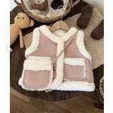 【aimoha-KIDS-】ムートンノースリブジャケット バッグ付き【AW】 | aimoha kids | 詳細画像3