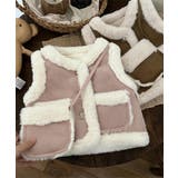 【aimoha-KIDS-】ムートンノースリブジャケット バッグ付き【AW】 | aimoha kids | 詳細画像6
