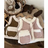 【aimoha-KIDS-】ムートンノースリブジャケット バッグ付き【AW】 | aimoha kids | 詳細画像7