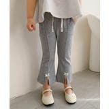 グレー | 【aimoha KIDS】リボン付きフレアパンツ 90 | aimoha kids