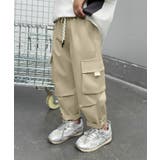 ライトベージュ | 【aimoha KIDS】カーゴジョガーパンツ 90 | aimoha kids