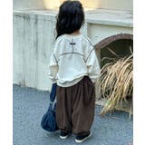 【aimoha-KIDS-】配色ステッチスウェット | aimoha kids | 詳細画像9