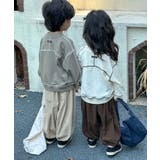 【aimoha-KIDS-】配色ステッチスウェット | aimoha kids | 詳細画像12