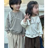 【aimoha-KIDS-】配色ステッチスウェット | aimoha kids | 詳細画像14