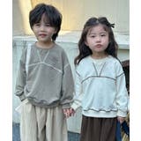 【aimoha-KIDS-】配色ステッチスウェット | aimoha kids | 詳細画像18