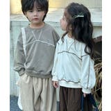 【aimoha-KIDS-】配色ステッチスウェット | aimoha kids | 詳細画像22