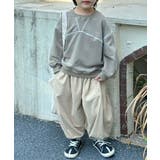 【aimoha-KIDS-】配色ステッチスウェット | aimoha kids | 詳細画像7