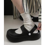 ブラック | 2way厚底サンダル | aimoha