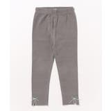 グレー | 【aimoha-KIDS-】裾リボン付レギンスパンツ  | aimoha kids