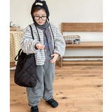 【aimoha-KIDS-】ボーダーボアブルゾン【AW】 | aimoha kids | 詳細画像8