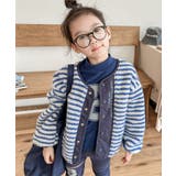 【aimoha-KIDS-】ボーダーボアブルゾン【AW】 | aimoha kids | 詳細画像15