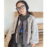 【aimoha-KIDS-】ボーダーボアブルゾン【AW】 | aimoha kids | 詳細画像5