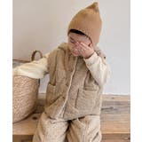 【aimoha-KIDS-】コーディロイ中綿ノースリーブジャケット【AW】 | aimoha kids | 詳細画像9