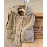 【aimoha-KIDS-】コーディロイ中綿ノースリーブジャケット【AW】 | aimoha kids | 詳細画像27