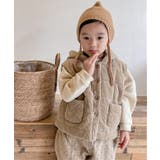【aimoha-KIDS-】コーディロイ中綿ノースリーブジャケット【AW】 | aimoha kids | 詳細画像2